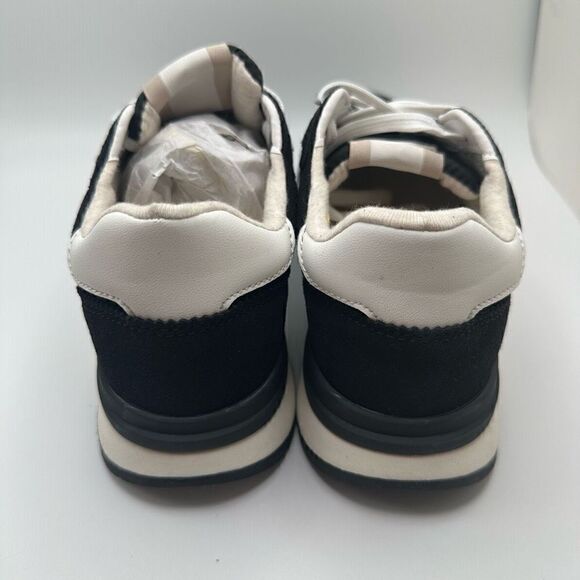 CUSHIONAIRE Women's lace up Nylon Sneaker +Comfort Foam 8 BLACK - Picture 4 of 7